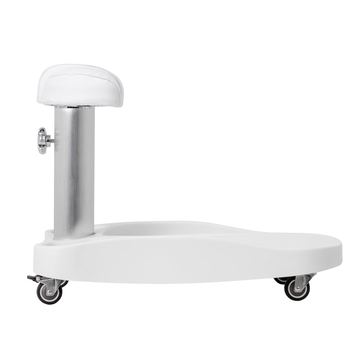 Carrello AZZURRO UP-23 – vista laterale con poggiapiedi