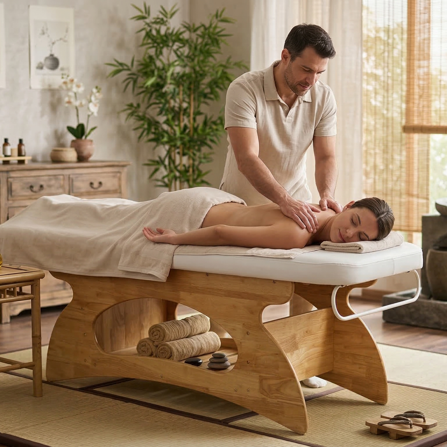 Lettino per massaggi In Legno | DIVES