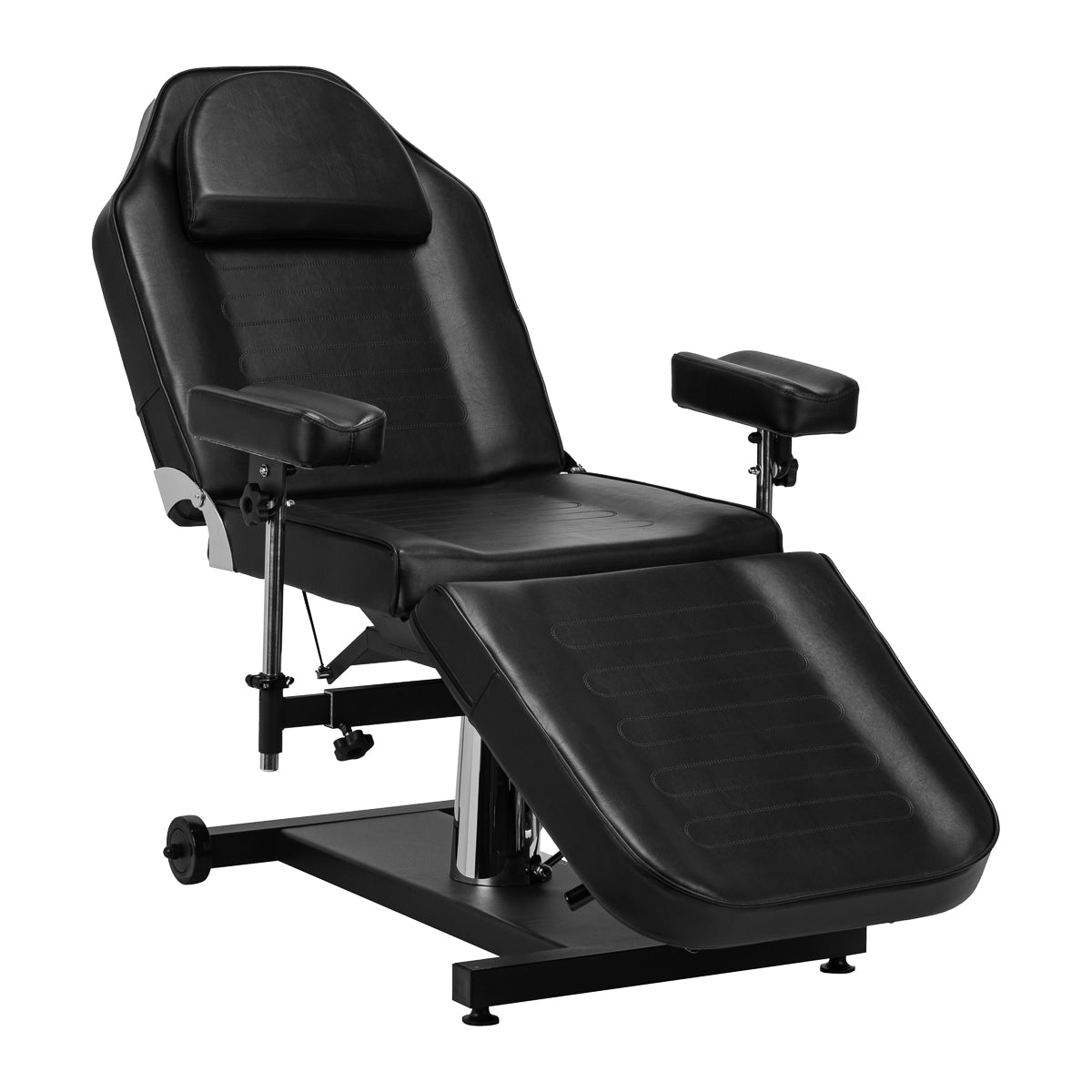 Poltrona tattoo PRO INK 322F nera con design minimalista per studi professionali