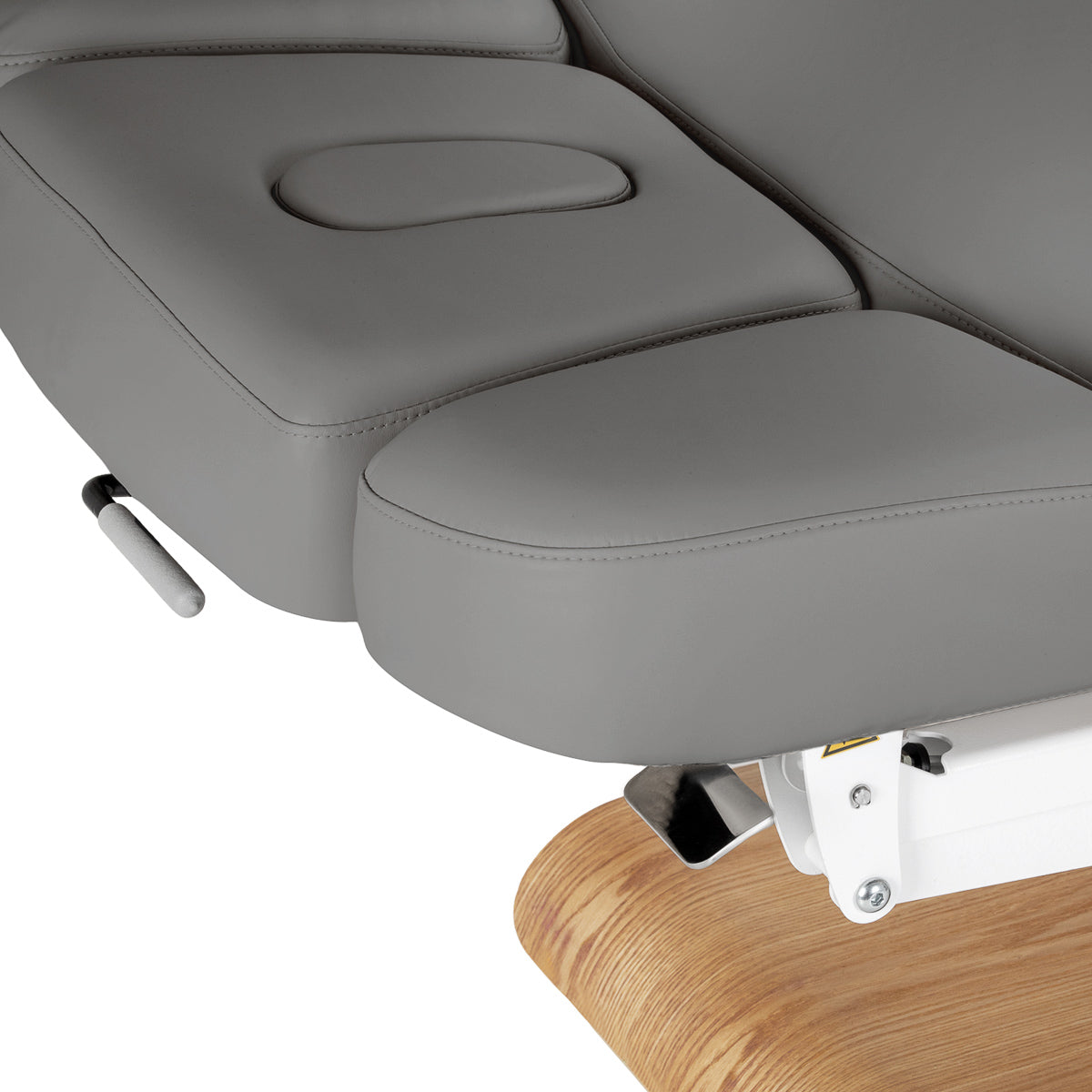 lettino-elettrico-sillon-relax-grigio-dettaglio-cuscino-foro-facciale-con-tappo