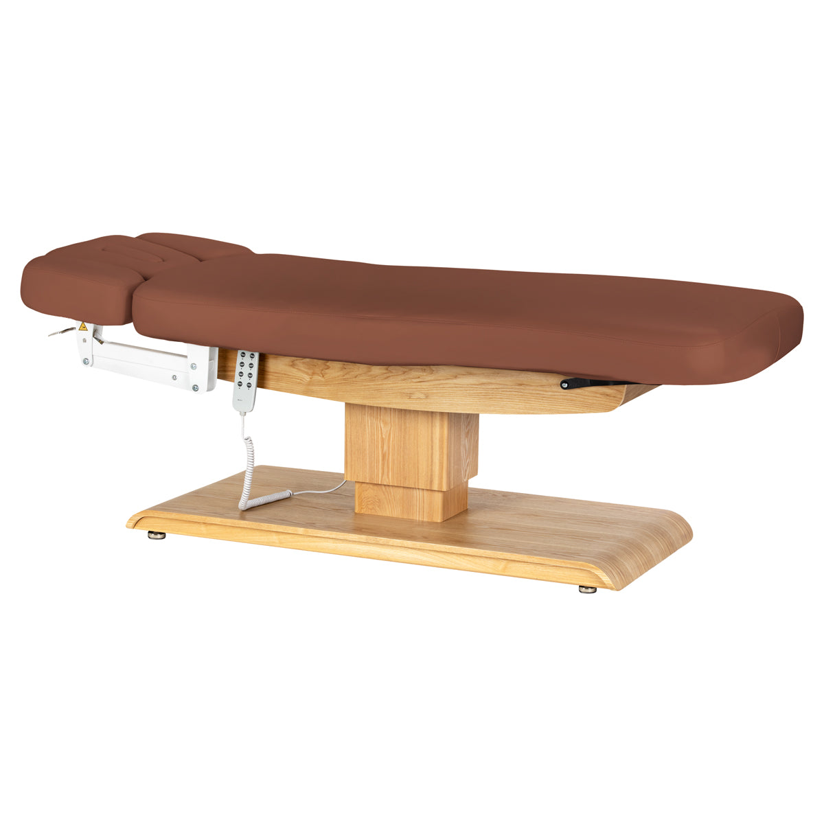 lettino-elettrico-sillon-relax-marrone-vista-laterale-orizzontale-con-telecomando