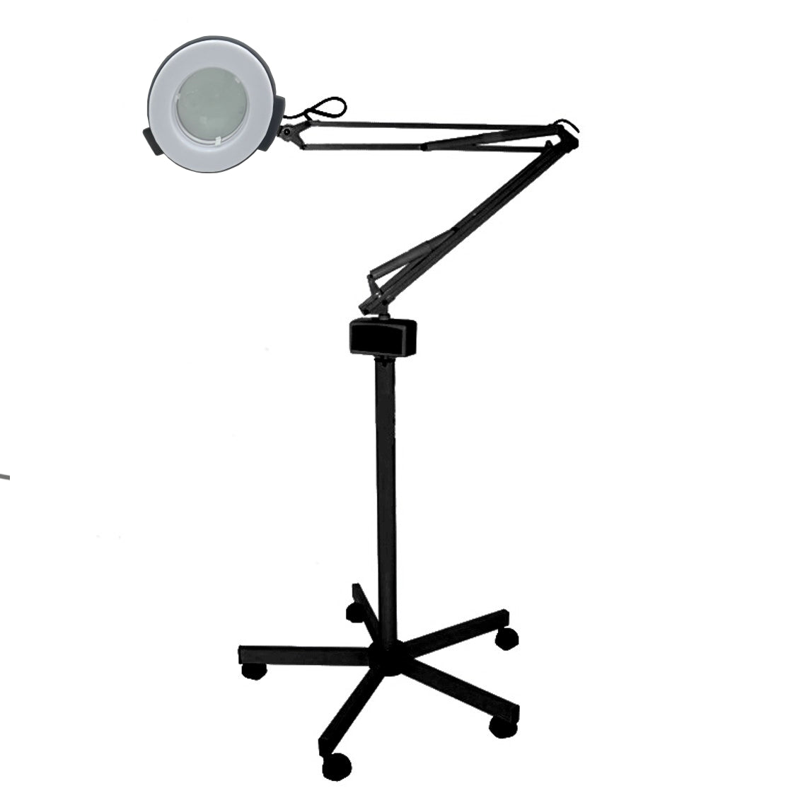 Lampada-led-con-lente-e-stativo