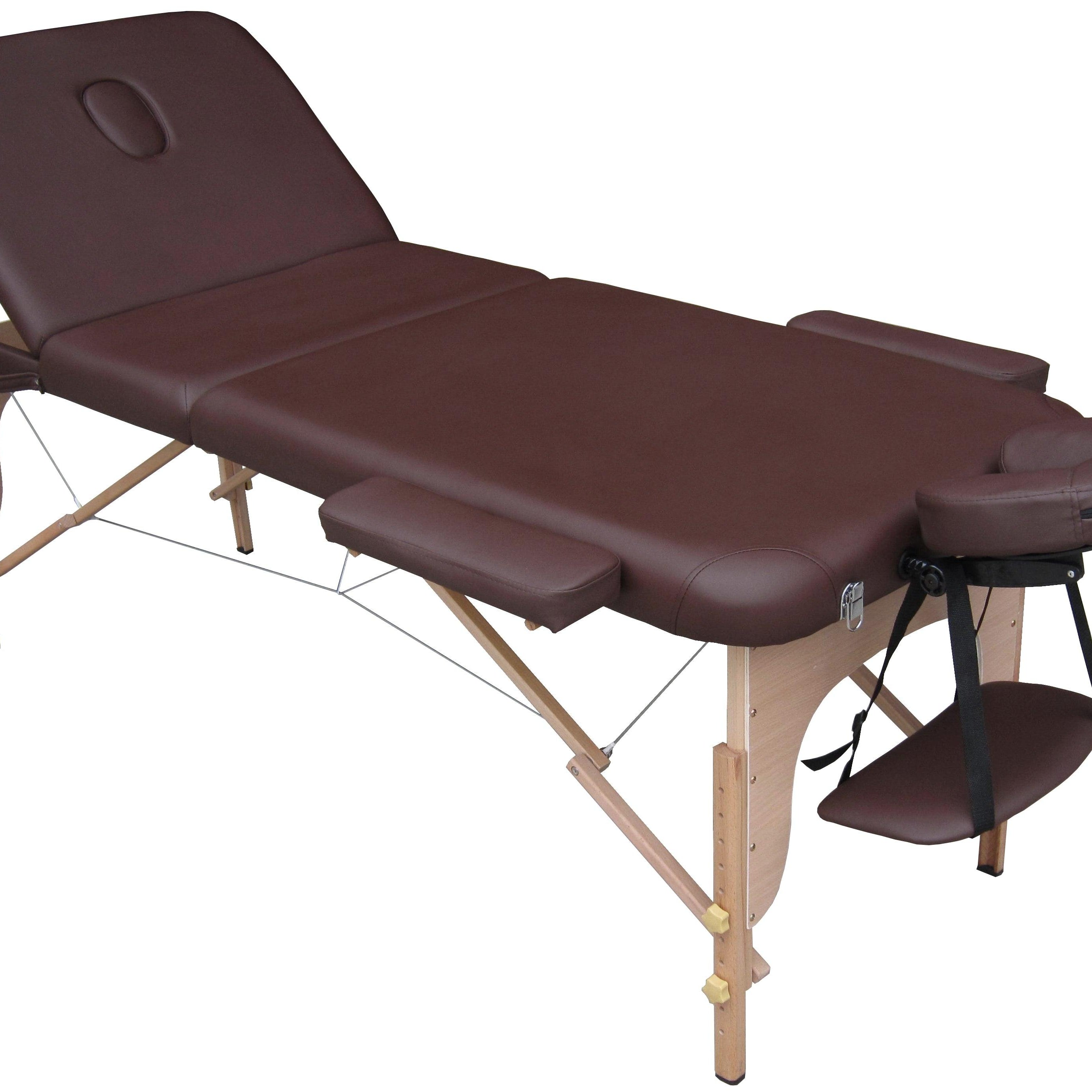 ERIS - Lettino pieghevole in legno (similpelle) - PolirOne Shop