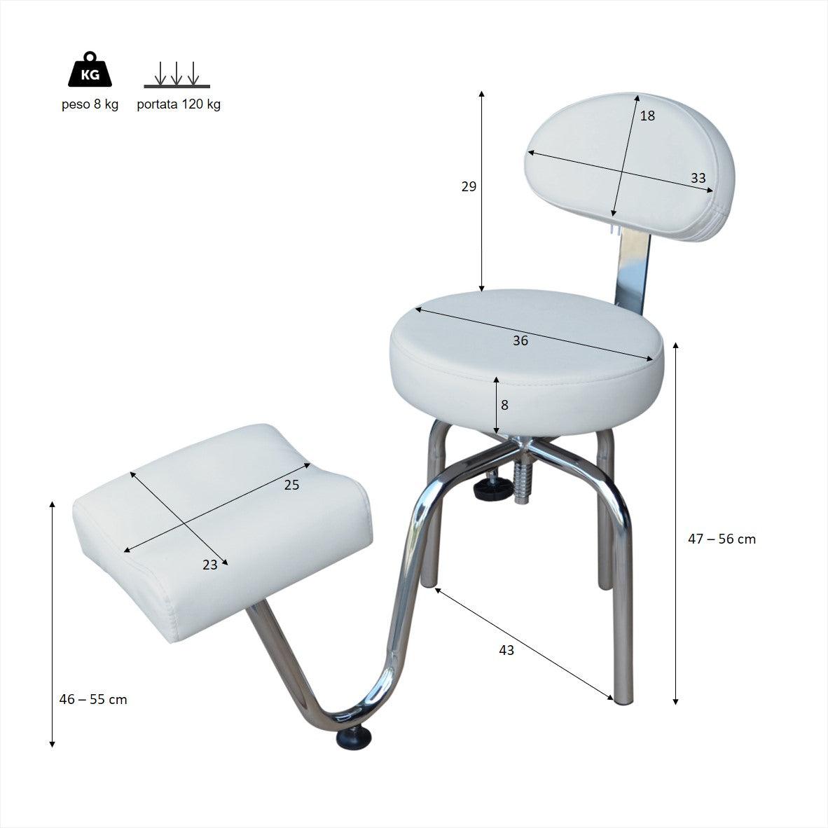 DEMETRA - Sgabello Pedicure - PolirOne Shop