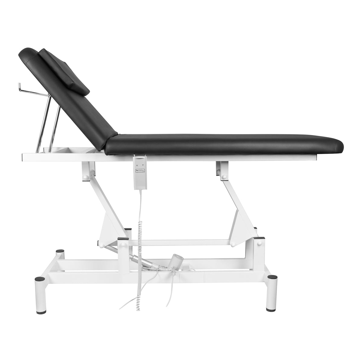 ettino-massaggio-elettrico-nero-vista-laterale-struttura-a-forbice