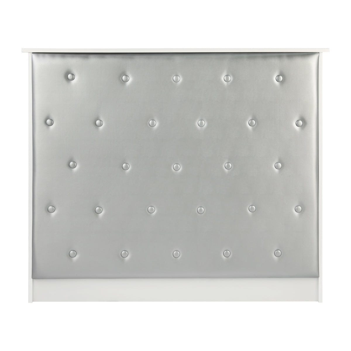 Banco Reception DEZAGCE 220x60x110 Cm | Con 6 Ripiani E Cassetto | Bianco E Pietra | Per Negozi E Uffici - Foto 2