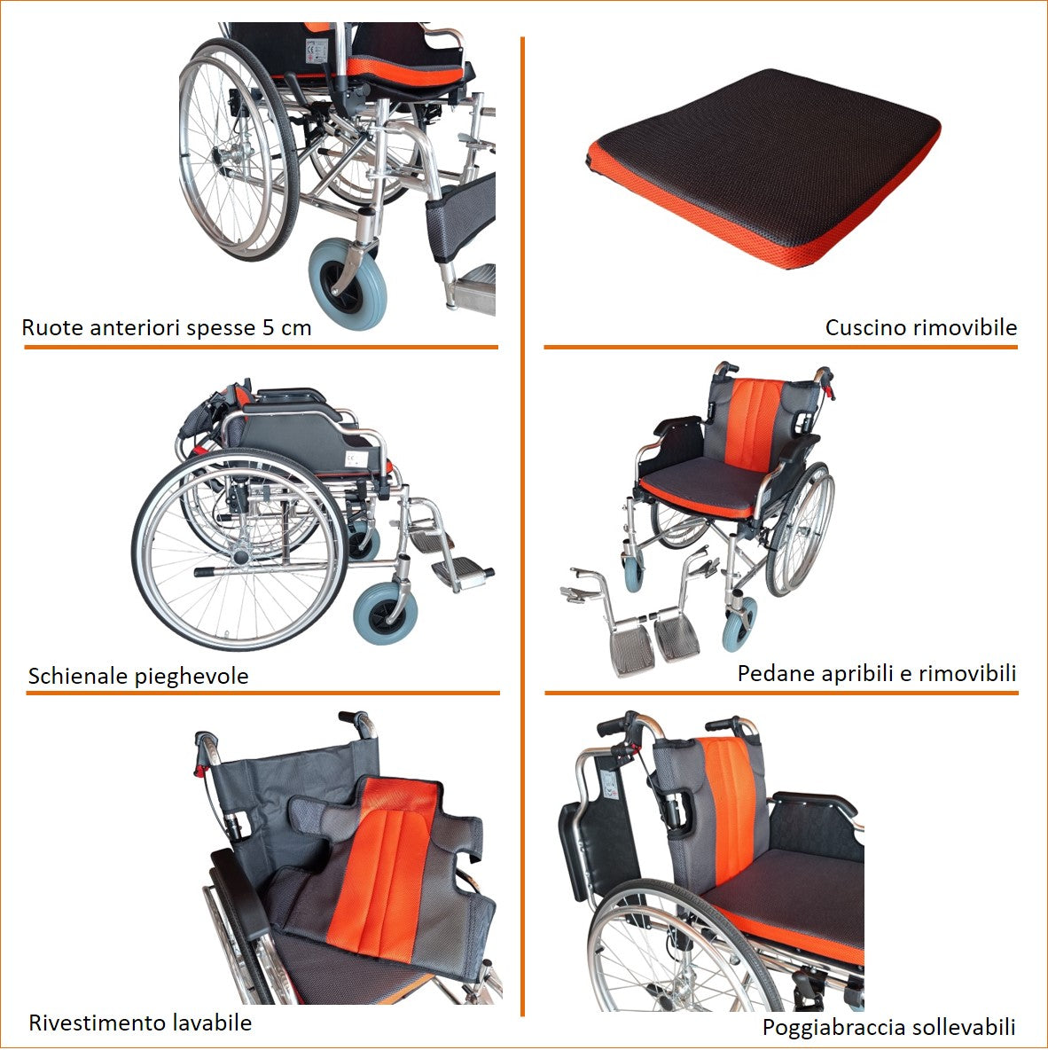 Pieghevole Schienale Sedia A Rotelle Sedie A Rotelle Pieghevoli