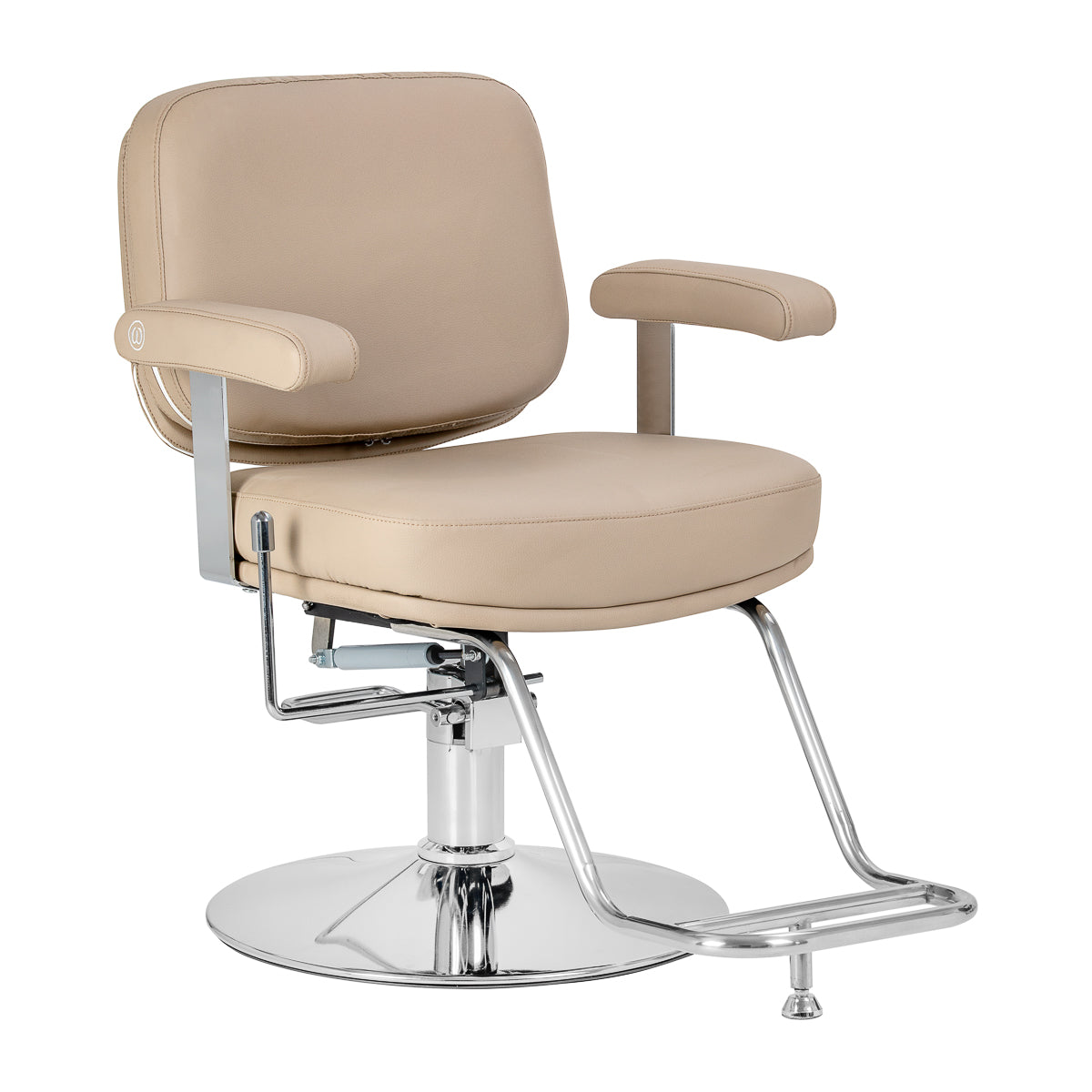 poltrona-parrucchiere-astra-plus-beige-vista-frontale