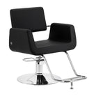 poltrona-parrucchiere-lyra-nera-vista-frontale-salone-professionale