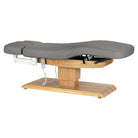 lettino-elettrico-sillon-relax-grigio-vista-laterale-posizione-orizzontale