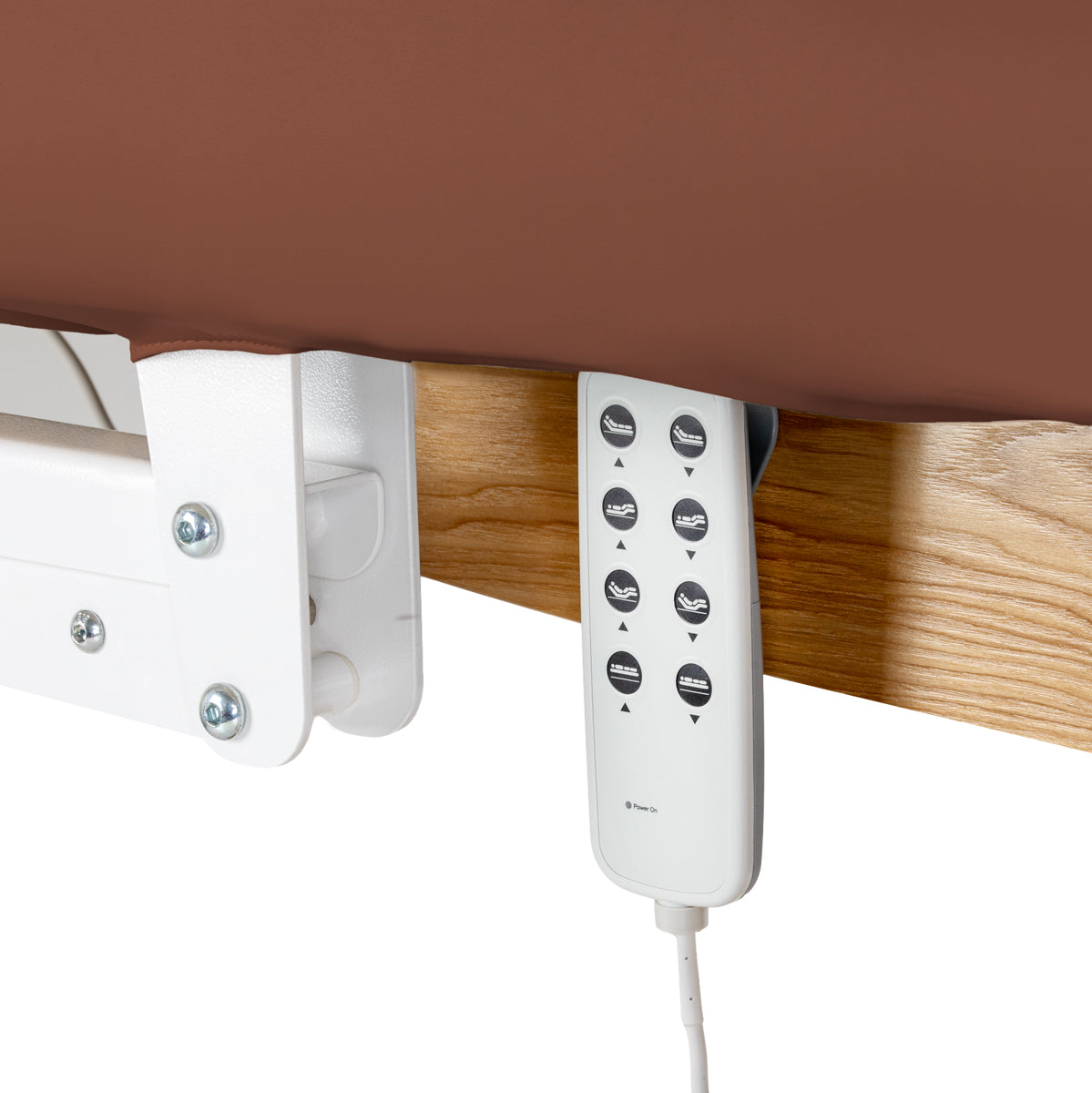 lettino-elettrico-sillon-relax-marrone-dettaglio-telecomando-sotto-il-piano
