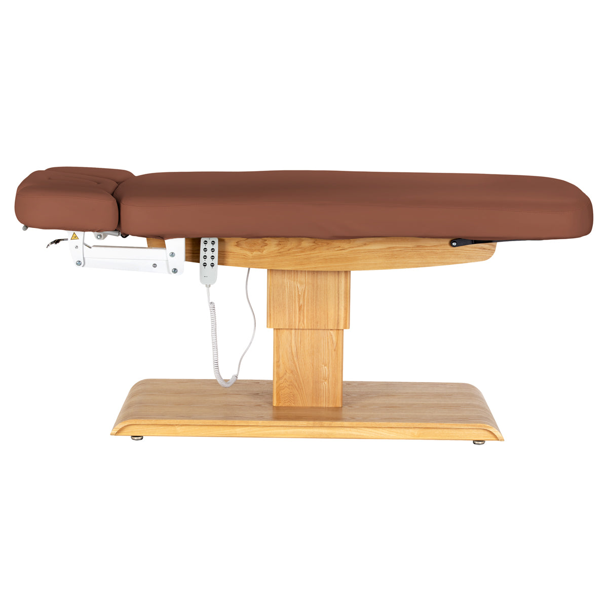 lettino-elettrico-sillon-relax-marrone-vista-laterale-ravvicinata-orizzontale