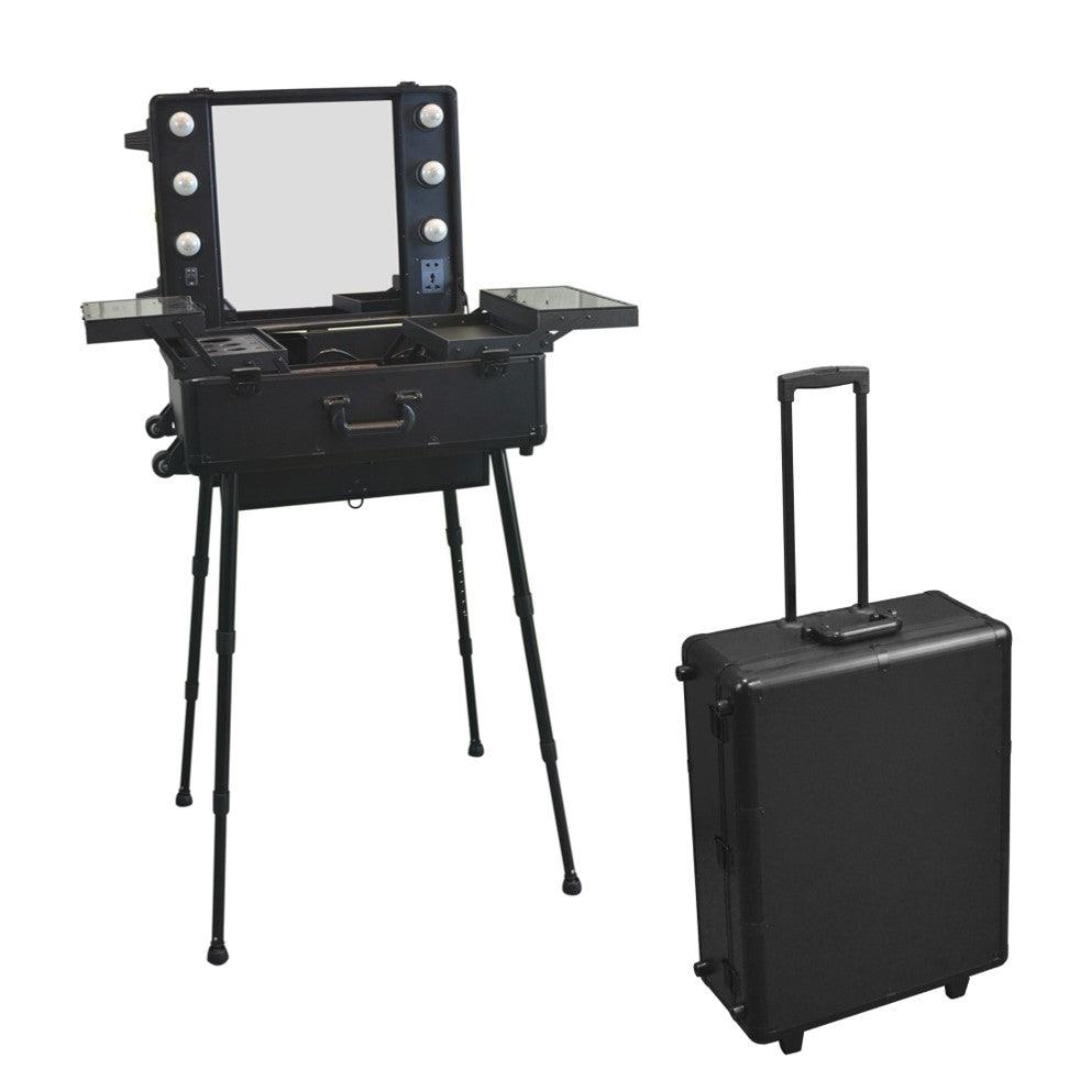 LUXOR- Beauty case trolley con luci regolabile in altezza - PolirOne Shop
