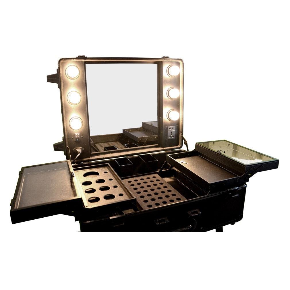 LUXOR- Beauty case trolley con luci regolabile in altezza - PolirOne Shop