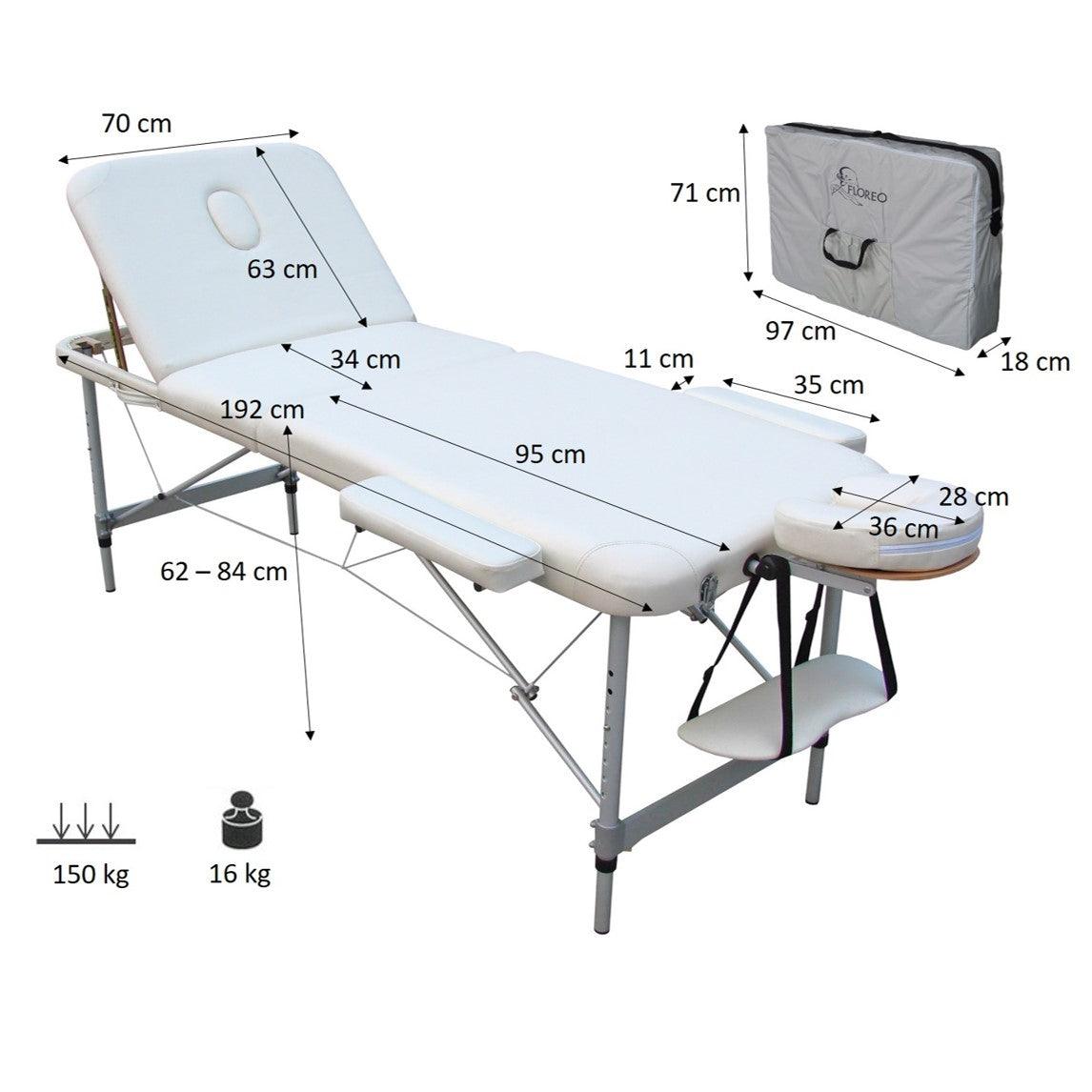 Lettino da massaggio pieghevole In Alluminio | FOBOS