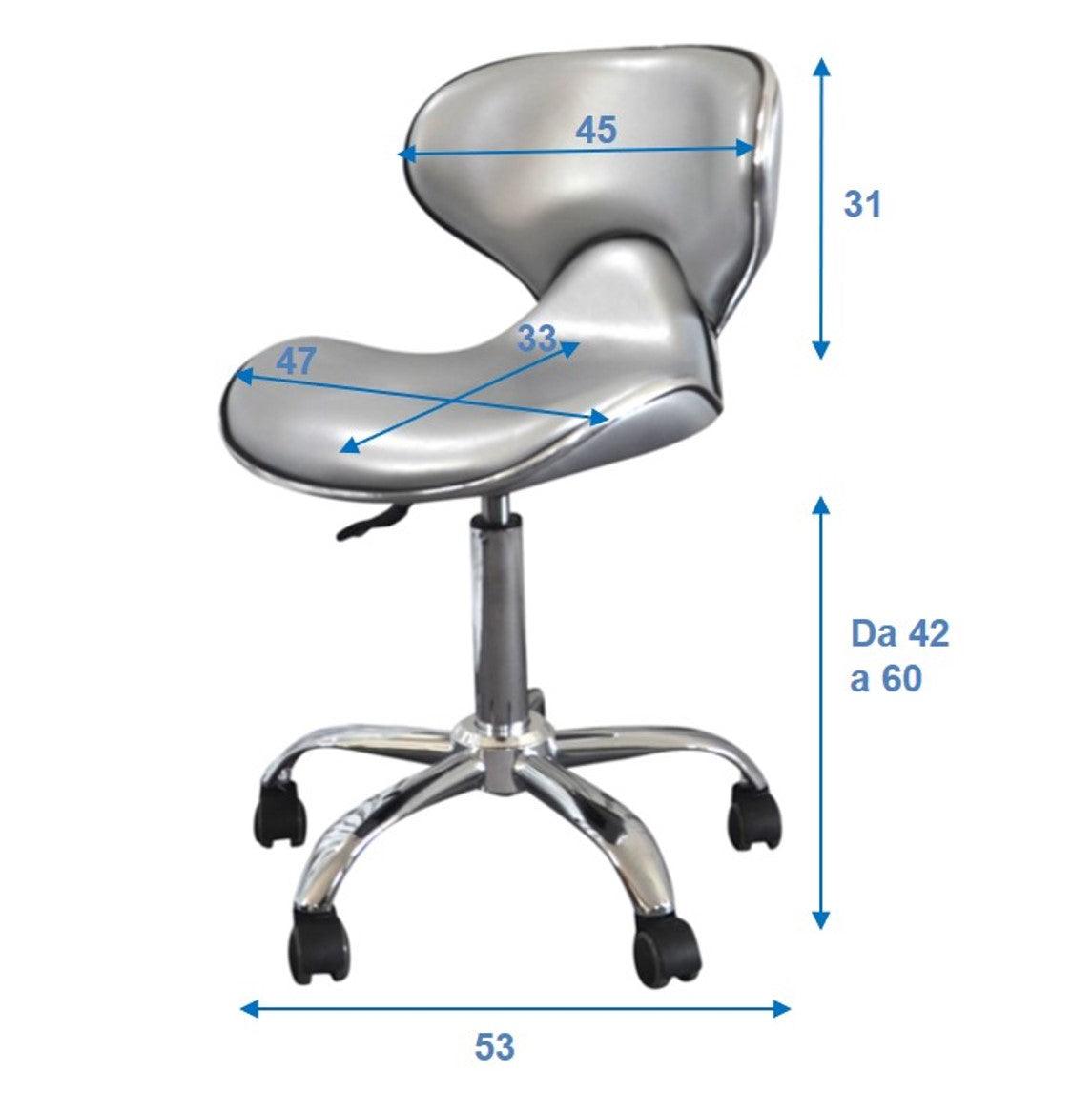 VALI - Sgabello con schienale - PolirOne Shop
