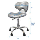 VALI - Sgabello con schienale - PolirOne Shop