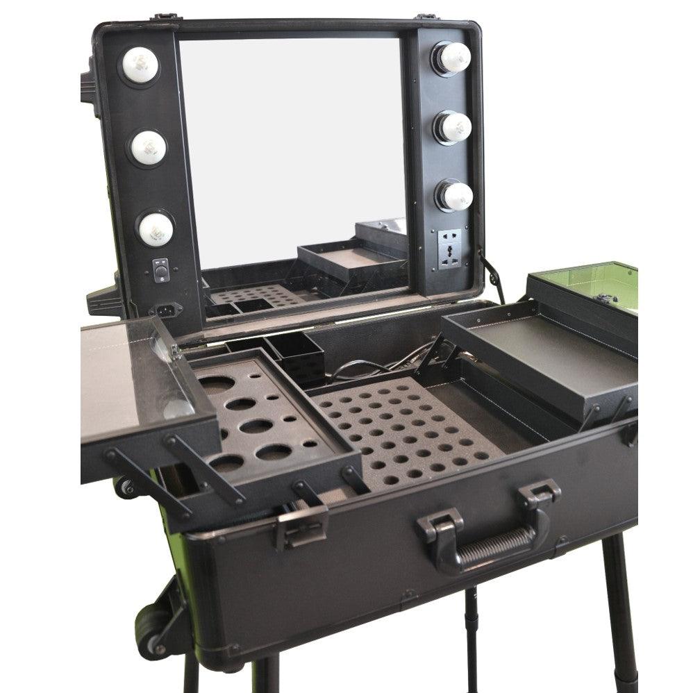 LUXOR- Beauty case trolley con luci regolabile in altezza - PolirOne Shop