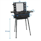 LUXOR- Beauty case trolley con luci regolabile in altezza - PolirOne Shop